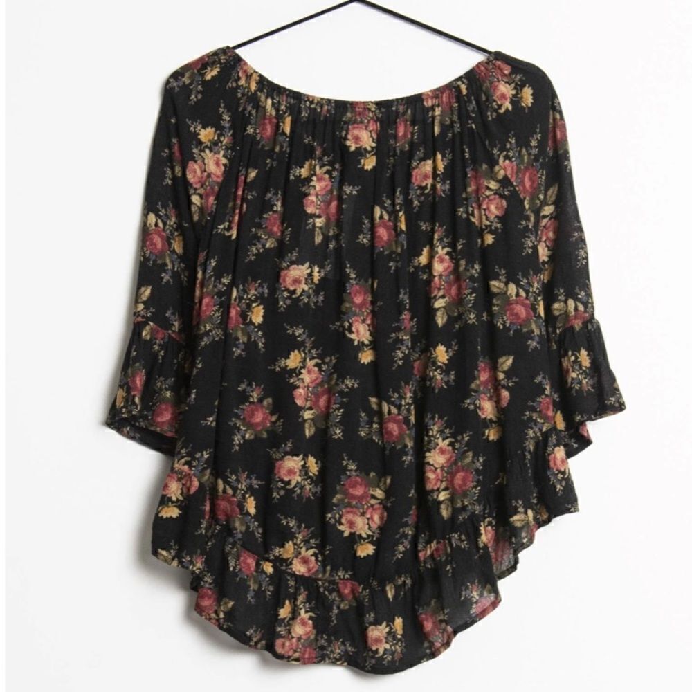 Denim & Supply Ralph Lauren Floral Print On / Off shoulder Boho Blouse - Picture 8 of 12